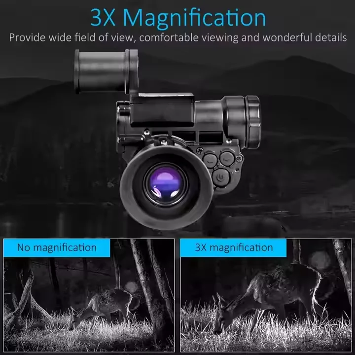 مقاوم للماء 1920x1080 للرؤية الليلية الحرارية خوذة كاميرا 8X التكبير 30FPS مناظير بيع أحادي العين