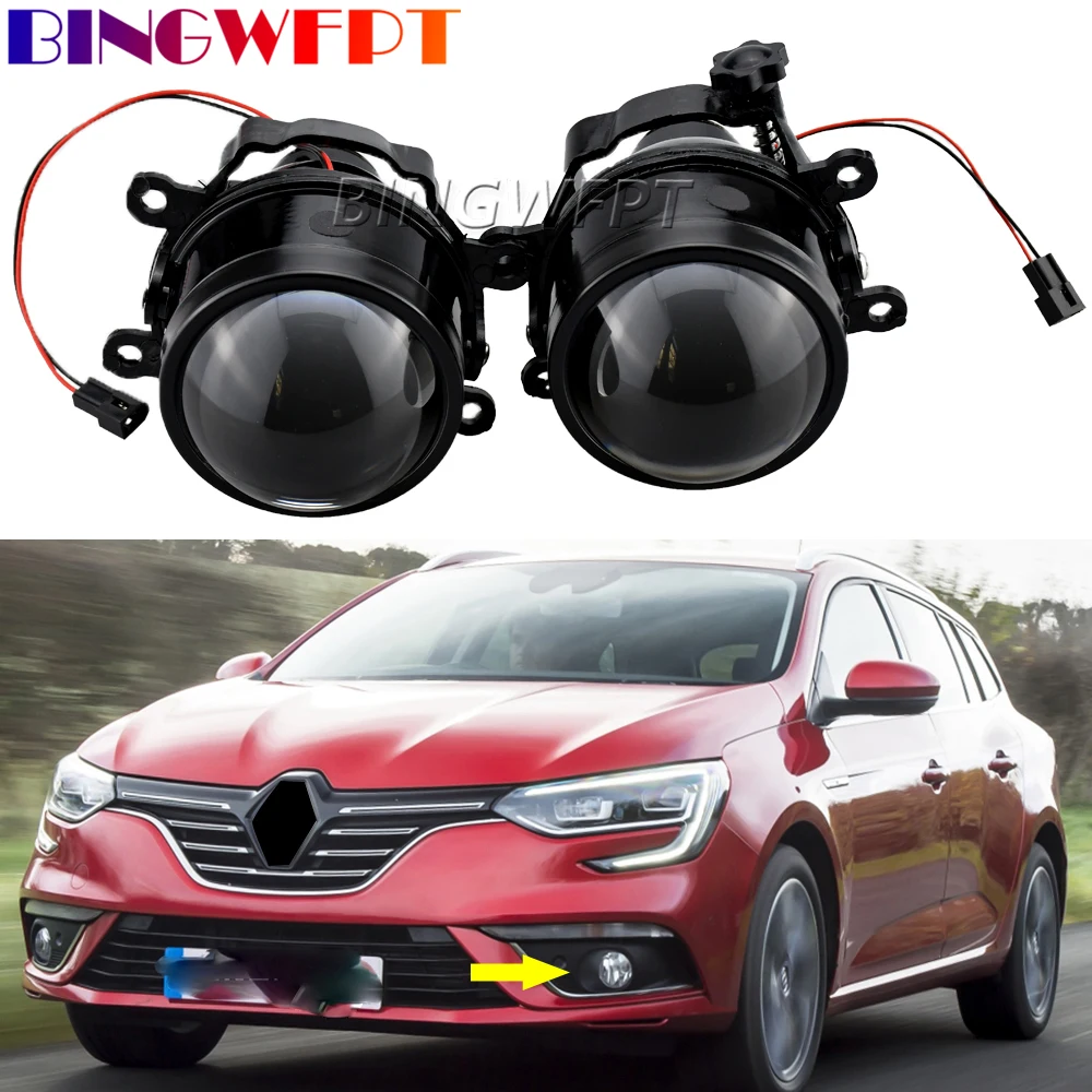 

Car-Styling For Renault Fluence L3 EZ Samsung SM3 Z.E. L38 2010-'16 2-Pieces Led Fog Lights H11 12V Fog Head Lamp Lens