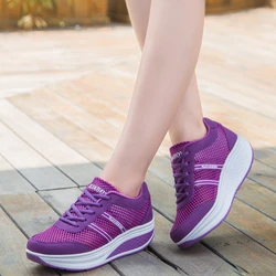 2023 New Summer Women Shoes Mesh Breathable Sports Shoes for Women Fashion Thick Sole Running Shoes Designer Sneakers for Women