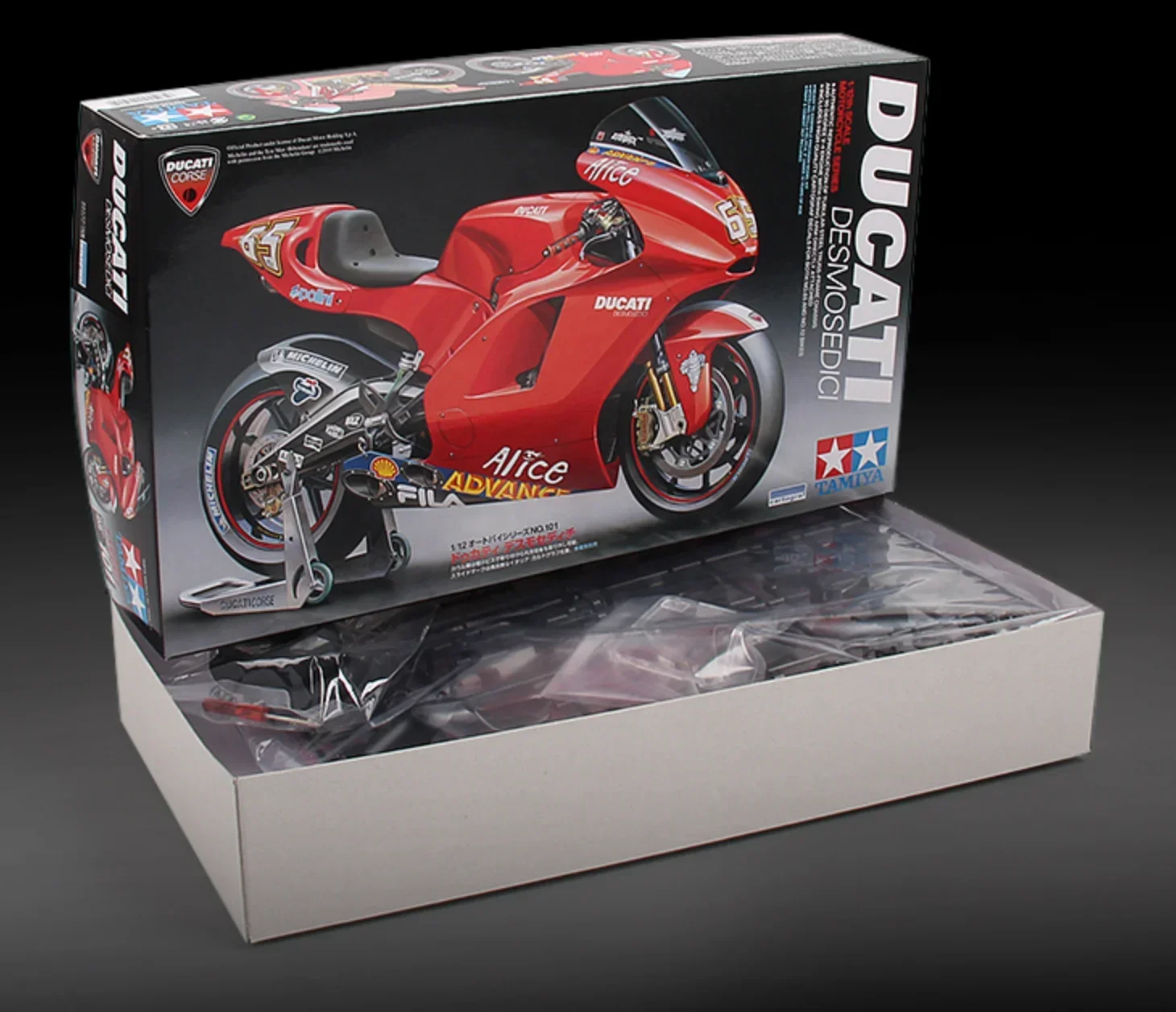 Tamiya 14101 1/12 Scale Model Kit Desmosedici GP4 Capirossi/Bayliss