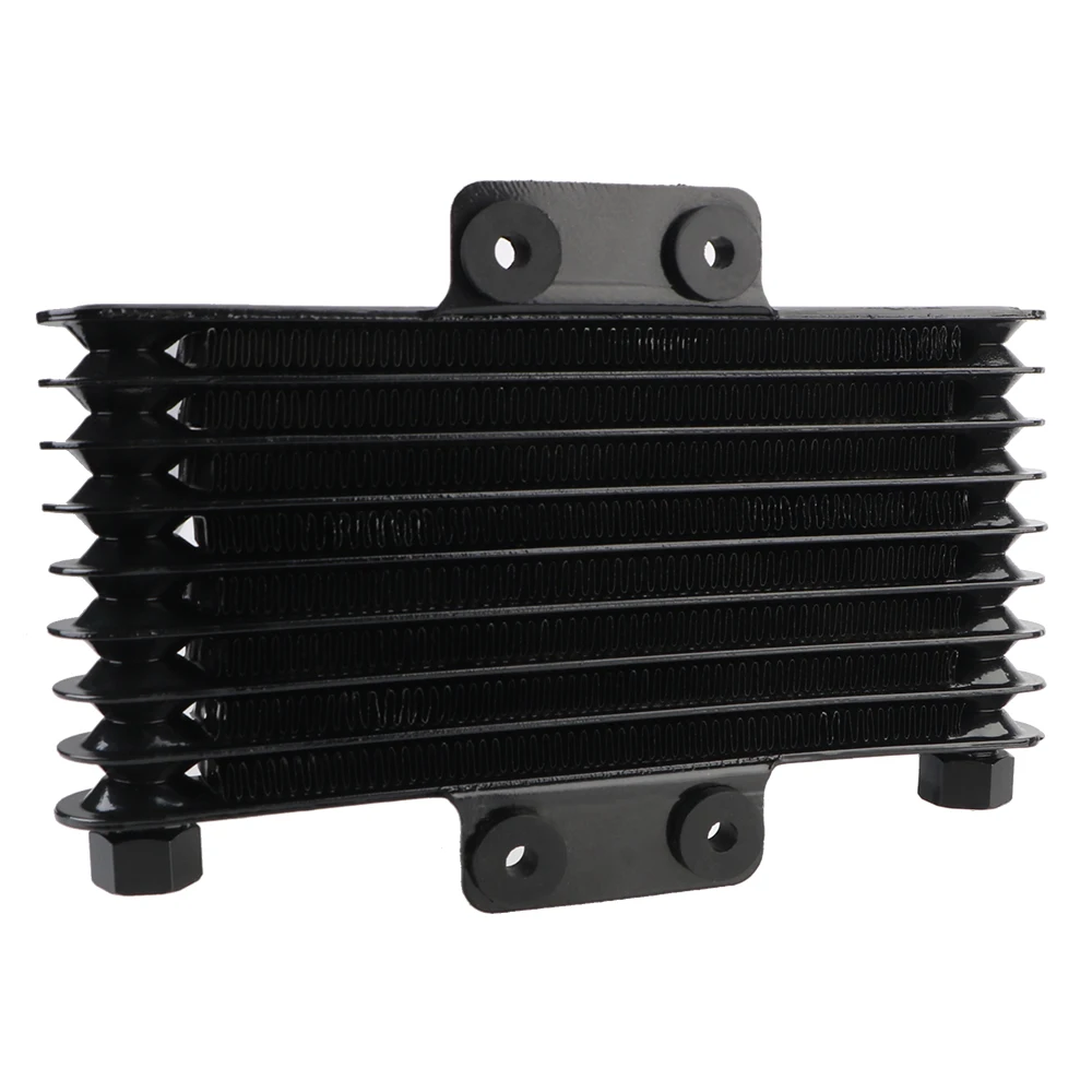 Motorcycle Radiator Condenser Cooling System Aluminum Alloy 8 Row Transmission Radiator Engine Oil Cooler Moto ATV Modification