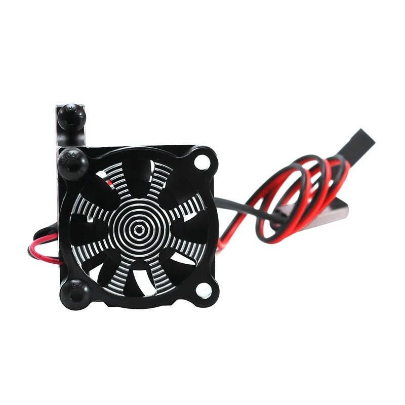 

Premium A for RC Car 3650 3660 550 540 Motor Heatsink Cooling Fan with Thermal Sensor CNC Aluminum Alloy Clamp