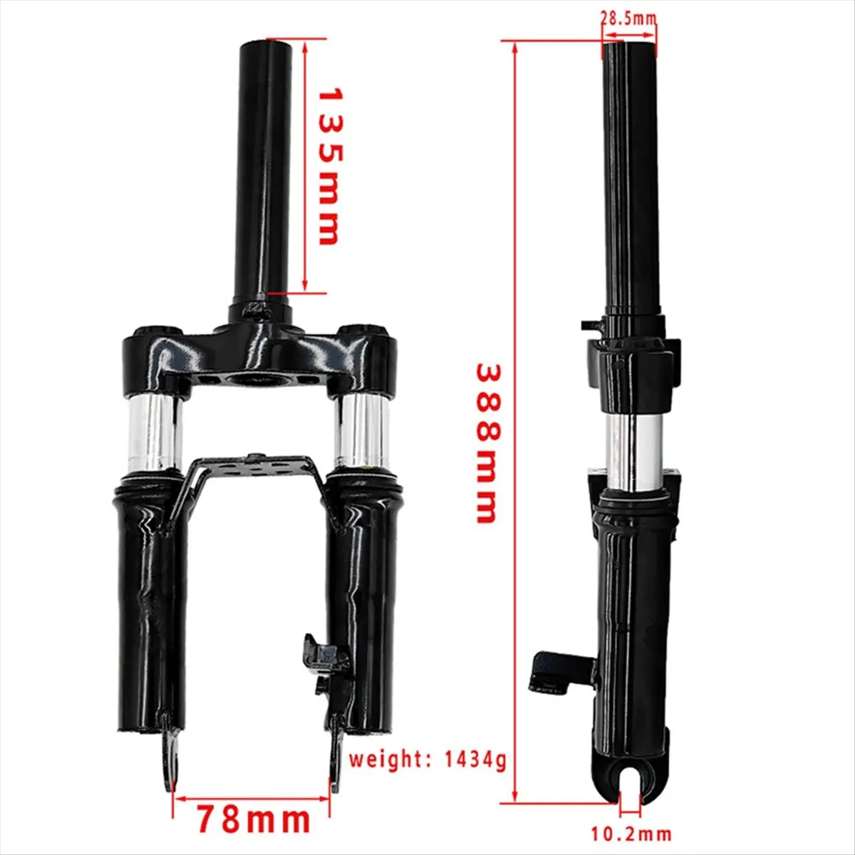 

(ABHW) Передняя амортизационная вилка в сборе для Ninebot MAX G30, передняя подвесная вилка, амортизатор передней вилки для электросамоката