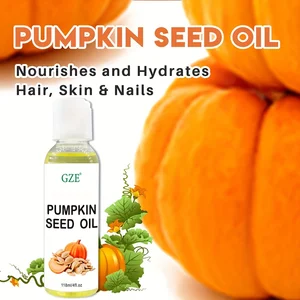 GZE Kürbissamenträgeröl, organisch, rein, natürlich, kalt gepresst, nicht umgegossertes Öl, Haar, Körper 8 Hauptverkaufsölkürbissamen - №4