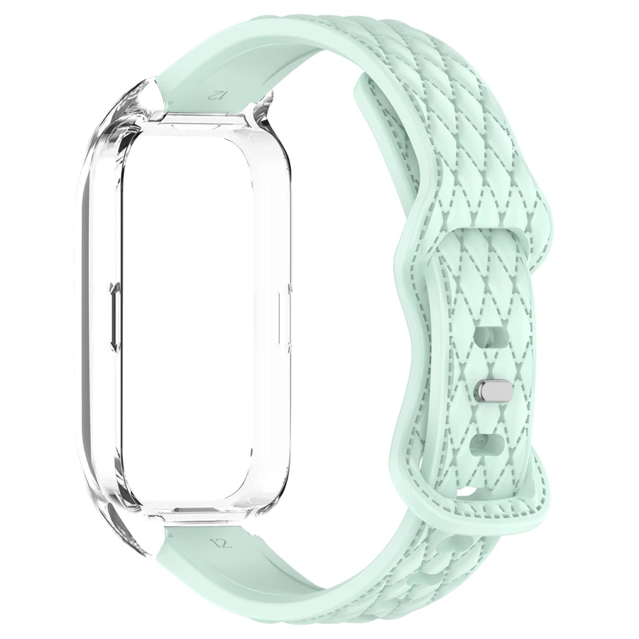 Zachte Siliconen Polsband Voor Huawei Band 6 7 8 9 10 Armband Polsbandje Riem 3D Strap Case voor Huawei Band 10 9 8 Accessoires