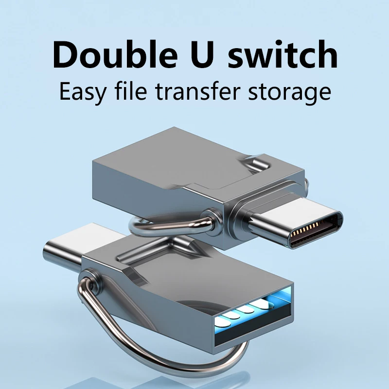 DM USB 2.0 100 MB/S USB 플래시 드라이브, 금속 가죽 펜 드라이브, C타입 자동차 USB 방수 메모리 스틱 펜 드라이브, 64GB