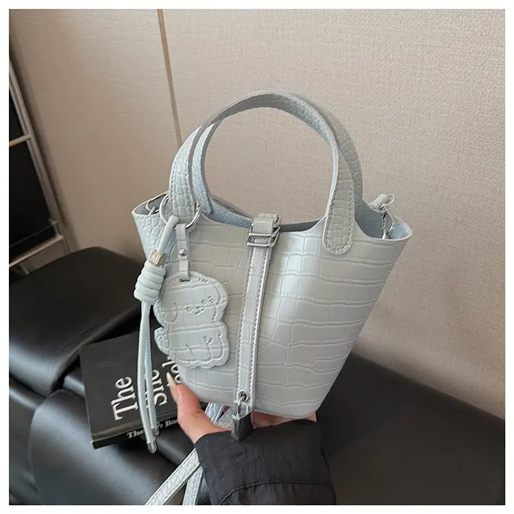 

Зима 2025 года 520, новая сумка-ведро, корзина для овощей, сумка через плечо, текстурированная сумка премиум-класса, модный тренд