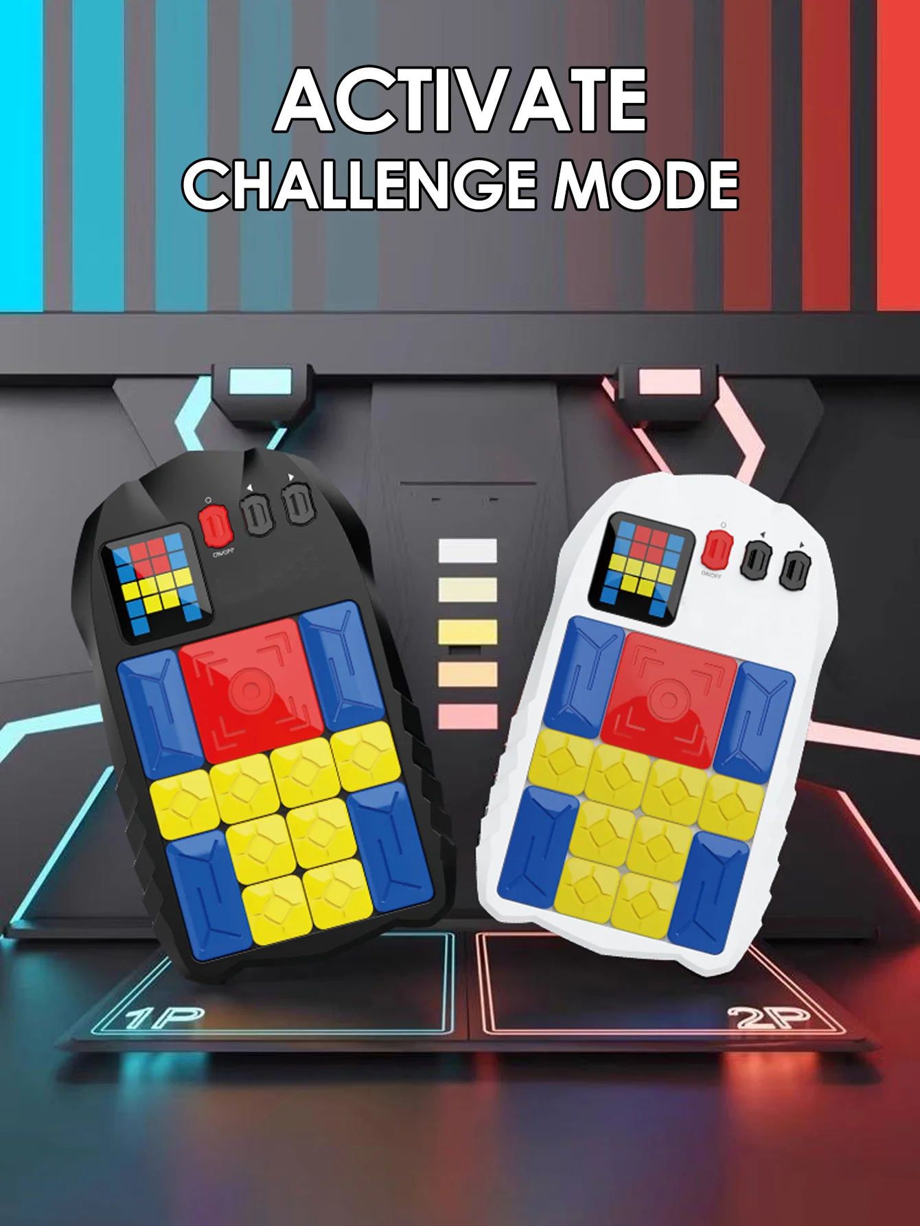 500+Levels Huarong Road Magnetic Suction Block Sliding Puzzle,Kids Puzzle Logical Thinking Training Brain-burning Board Game Toy