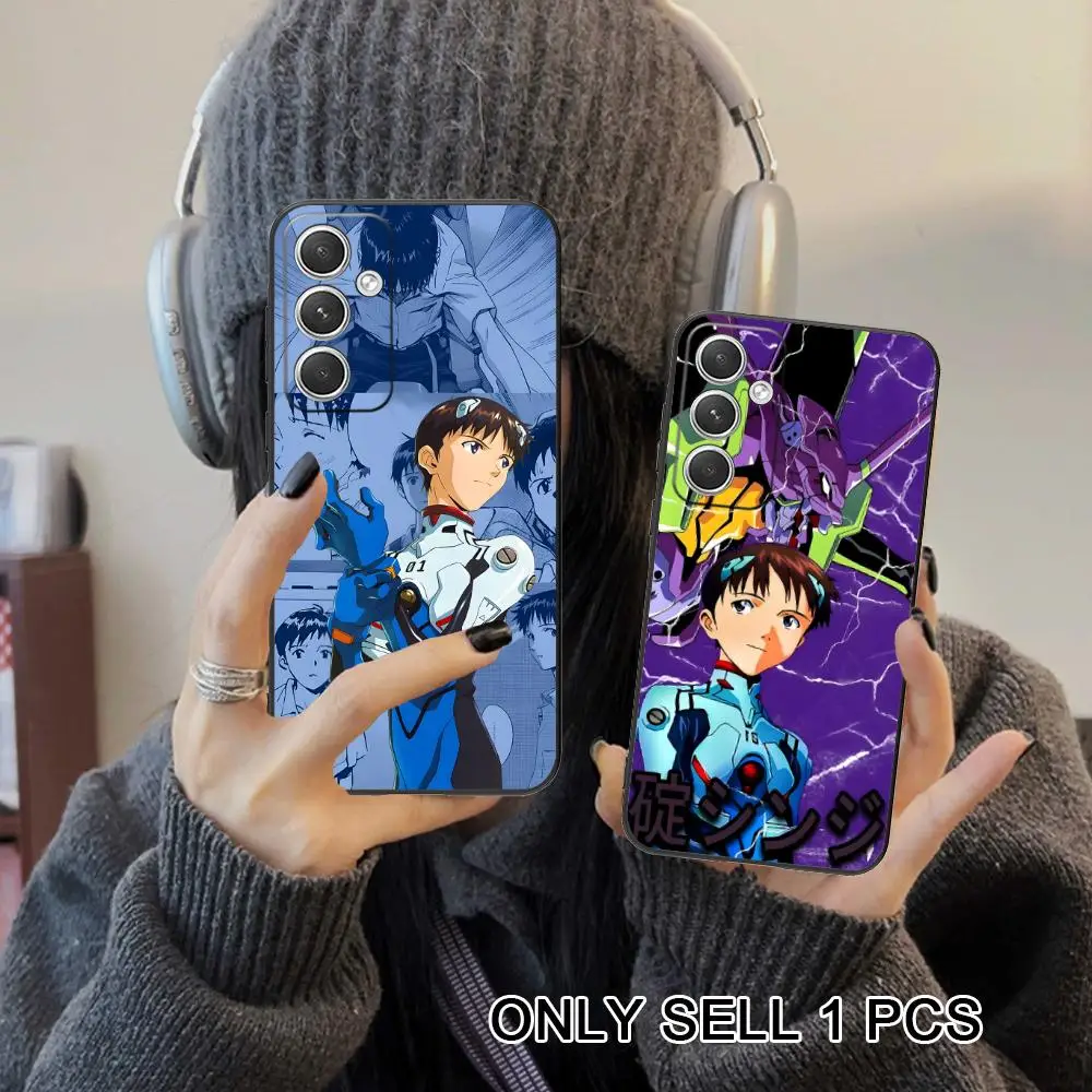 EVA Shinji Ikari Phone Case for Samsung Galaxy S26 S25 S24 S23 S22 S21 S20 Note20 Plus FE Ultra Soft TPU Shockproof Cover