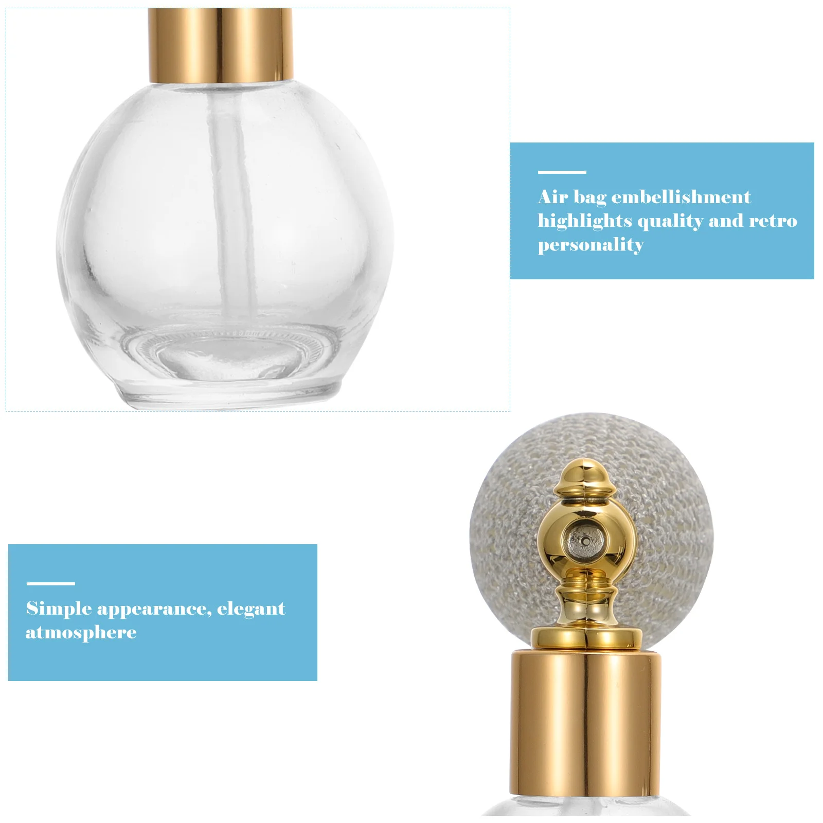 

Refillable Vintage Glass 10ml Spray Bottle Perfume Atomizer Powder Container Portable Essential Oil Storage Perfume Atomizers