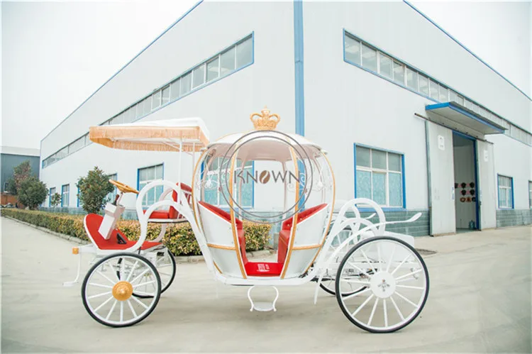 OEM White Princess Cinderella Used Horse Carriage for Sale Royal Pumpkin Wedding Sightseeing Carriages