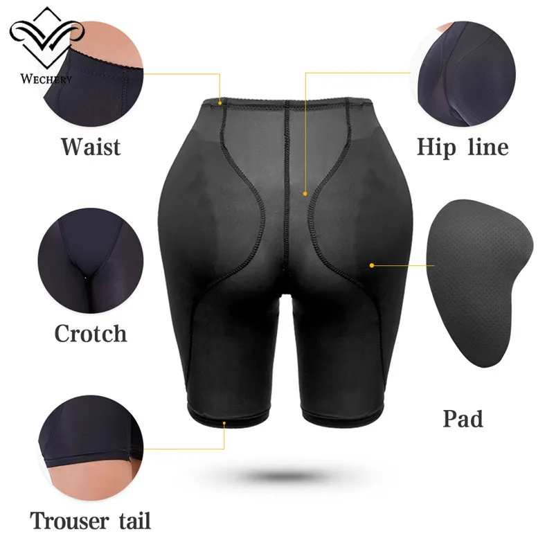 Women High Waisted Waist Trainer Hip Pads Shapewear Pantie With Filler On The Butt Lifter Shaper Fake Ass Enhancer Thigh Trimmer