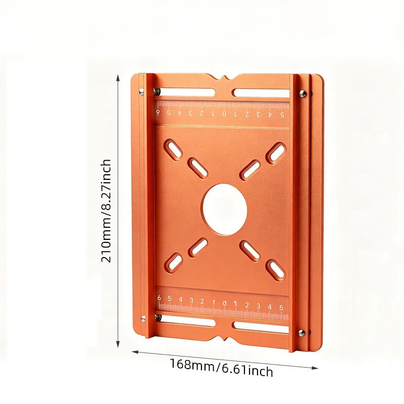 Aluminum Router Guide Fence Designed for Accurate Edge Routing with Engraved Dual Scale and Sturdy 6 mm Thickness