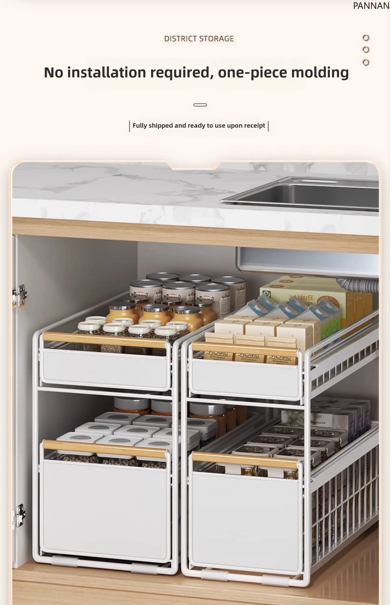 Maximize Your Kitchen Space: The Pull-Out Under-Sink Storage Rack thumbnail