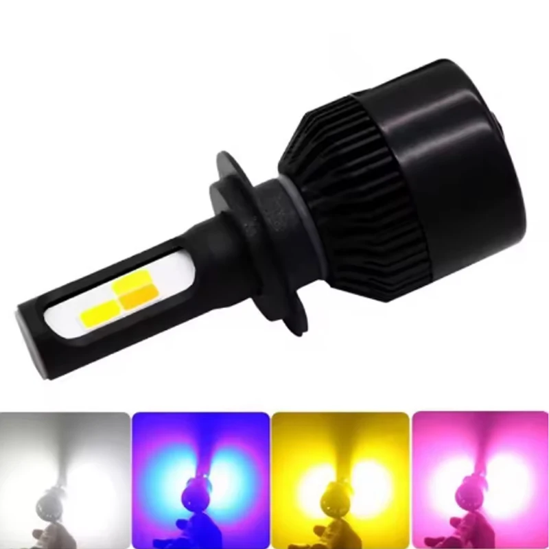 

2pcs H4 LED 4 Color Flash Headlight H1 H7 LED Projector H8 H11 HB3 HB4 80W LED Lights Auto Lamp Car Automobiles Headlamp 12V 24V