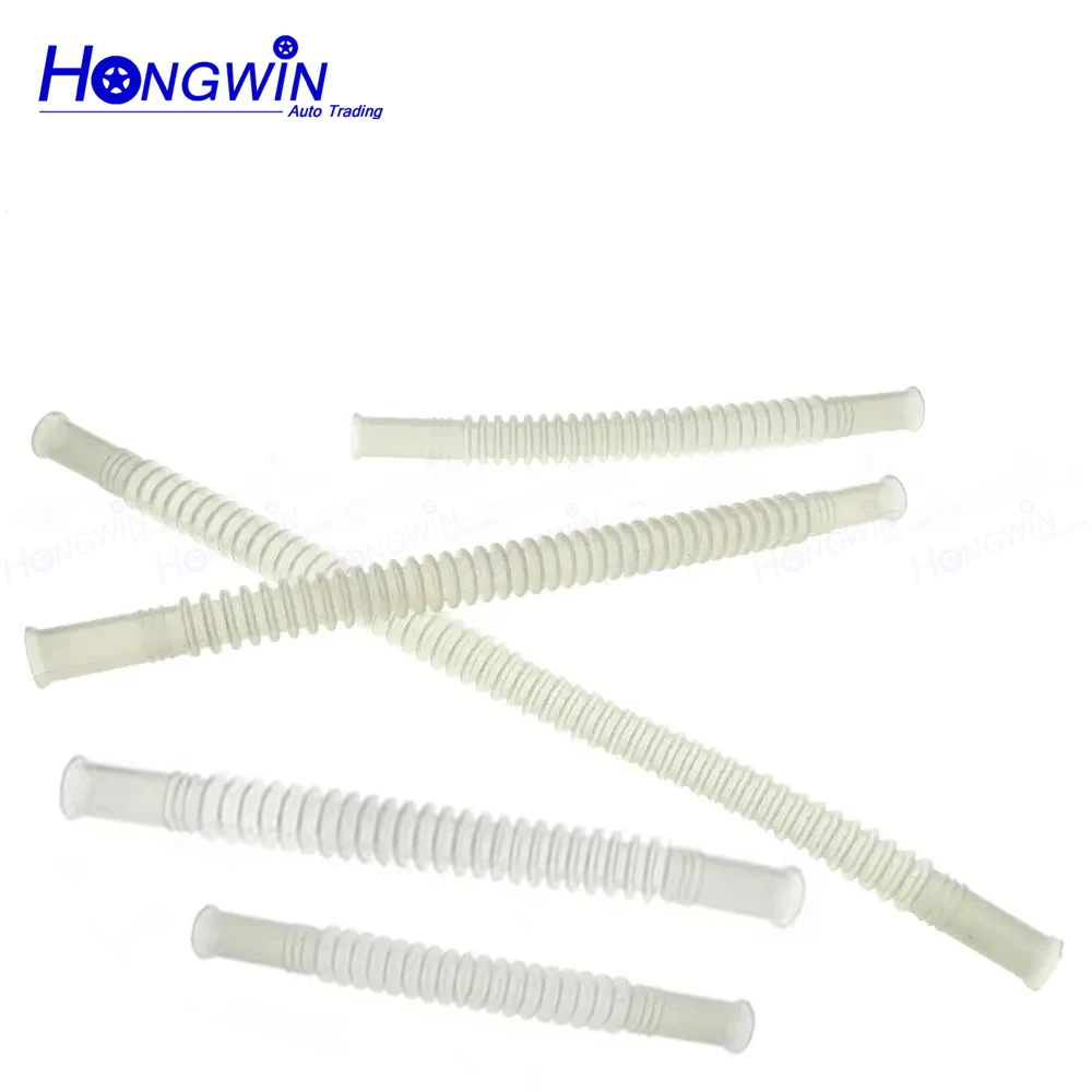 Universal Fuel Petrol Pump Hose - Plastic Nylon Corrugated Flexible Plastic Pipepipe ID8 OD10 Length:80 100 150 200 250 300mm