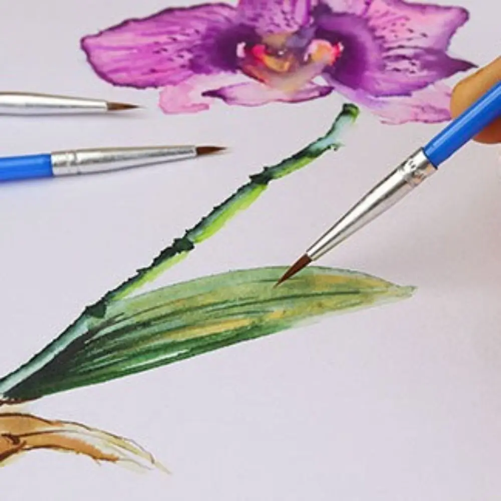 

100 Pcs 100 Pcs Nylon Hair Paint Brushes Set Flat Pointed Oil Painting Brushes Ceramic Art Painting Supplies Watercolor