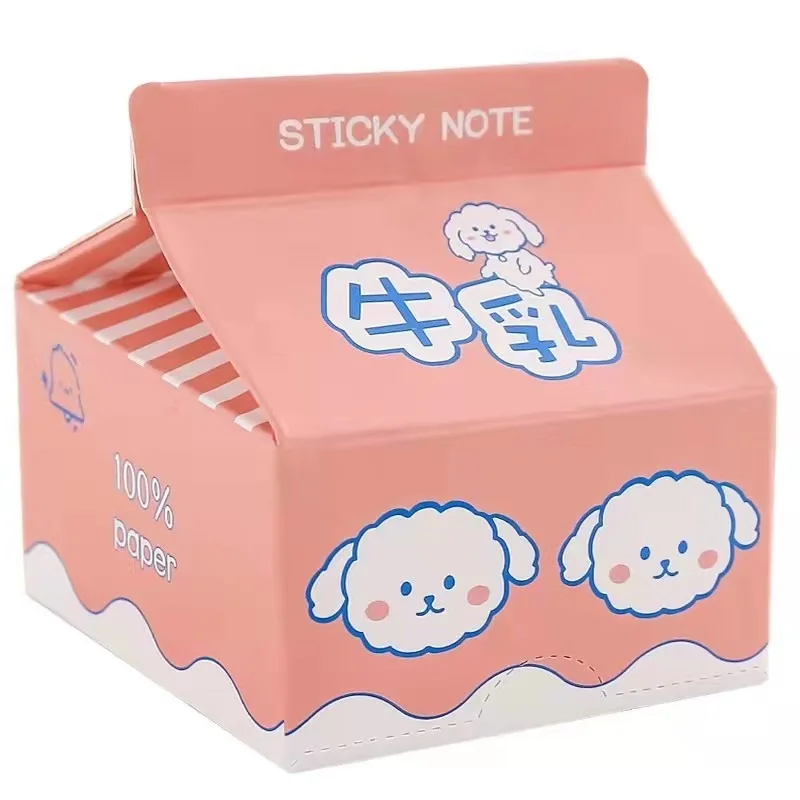 200sheets Milk Carton Memo Pad Fruit No-Sticky Note Decal Scrapbooking DIY Notepad Stationery School Supplies