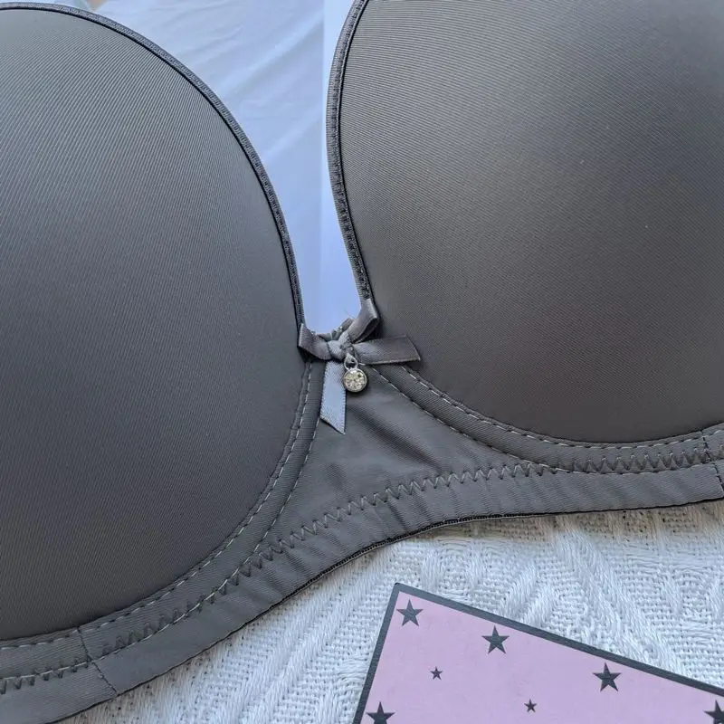 Large and thin cup, about smooth and seamless large chest EF cup bra, with adjustable upper support and sexy side collection bra