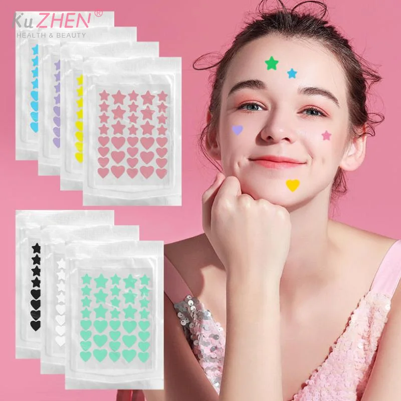36 Patches/pack Skincare Star Hydrocolloid Patch Portable Patch To Cover Marks And Repair Scars Heart Shape Ultra-thin