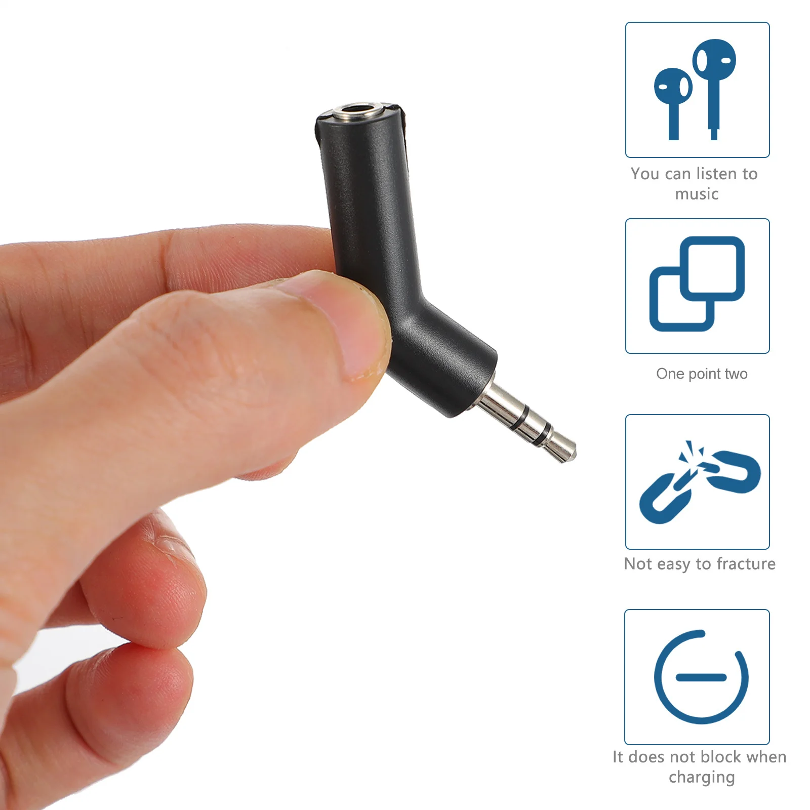 

3Pcs Headphone Splitter 3.5mm Y Shape Audio Splitter for Portable Earphone Sharing Lightweight Compact Design for Travel Dual