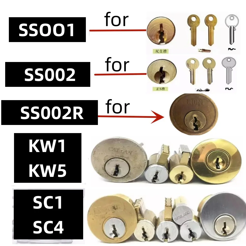 Lishi 2 in 1 Tool  KW1 KW5 SC1 SC4  Locksmith Tools for Home Door Civil Locks