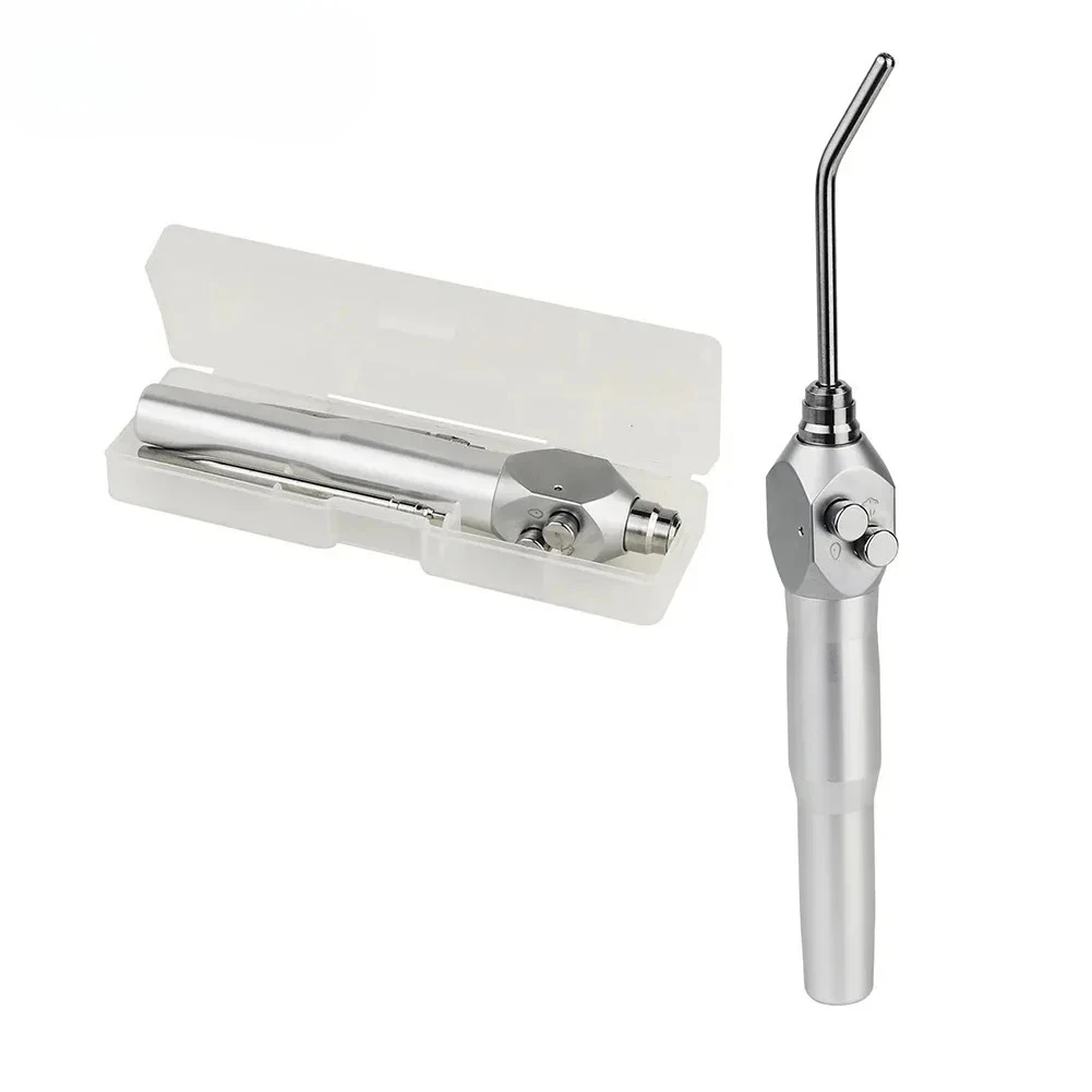 

Air Water Spray Handpiece 3-Way Triple Curved Straight Tools with 2Pcs Nozzle Tips Tube Rod Best Tools