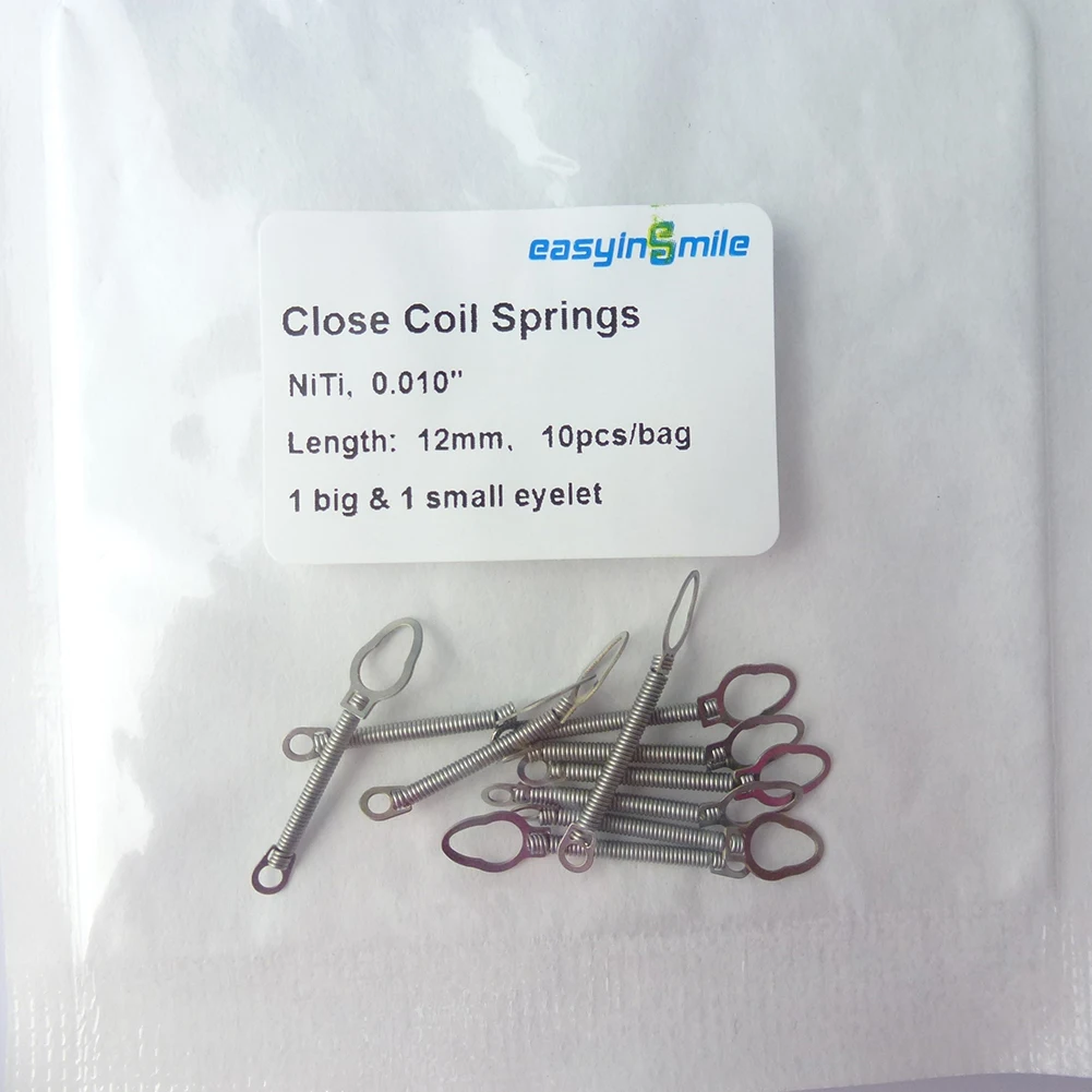 

Easyinsmile Dental Niti Close Coil Spring Light Force Eyelet For Orthodontic Teeth Bracces Archwire Dentistry Materials