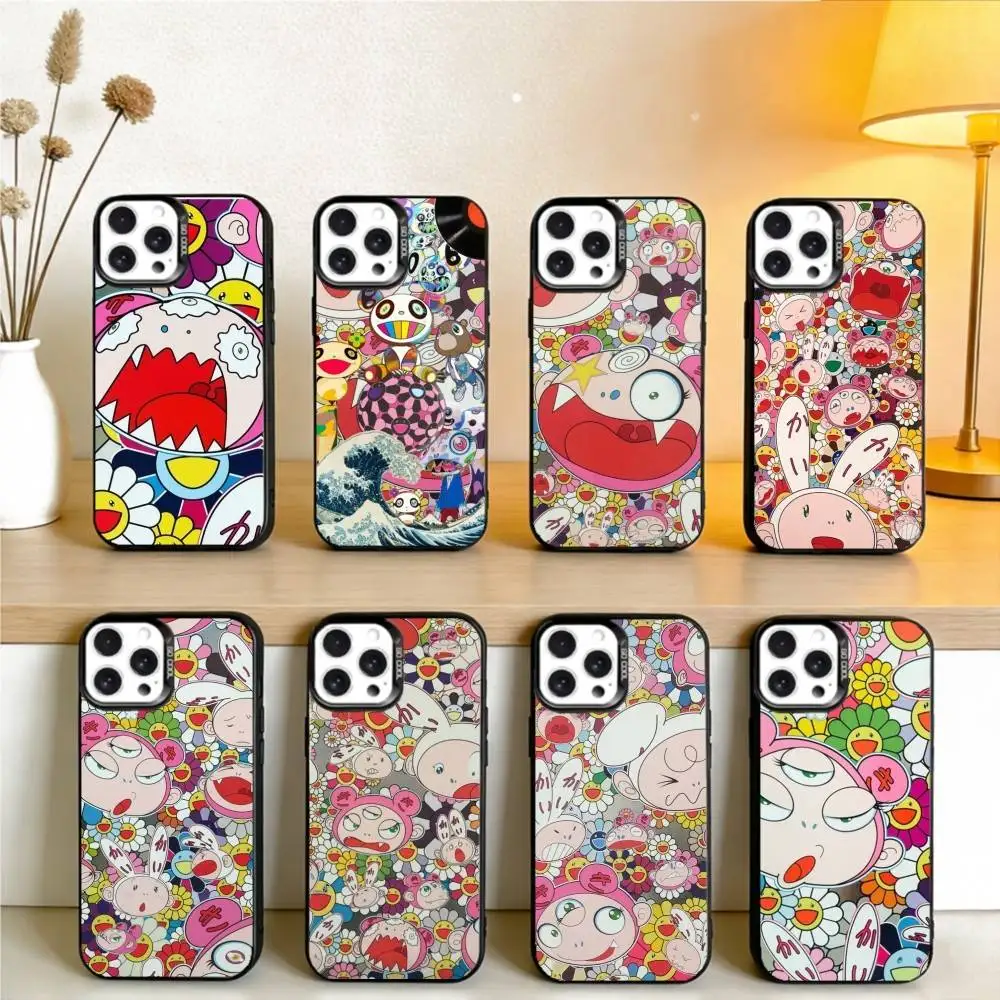 

M-MurakamiS A-Art Phone Case For IPhone 16 17 15 14 12 13 Pro Max Black Color Shockproof Cover