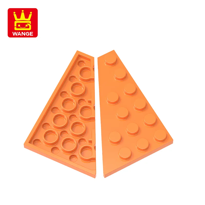 Wange 49Pcs/lot 48208 4x6 Wedge Left Plate Building Blocks Moc Classic Accessories Compatible with Brick Toys Children Gift Box
