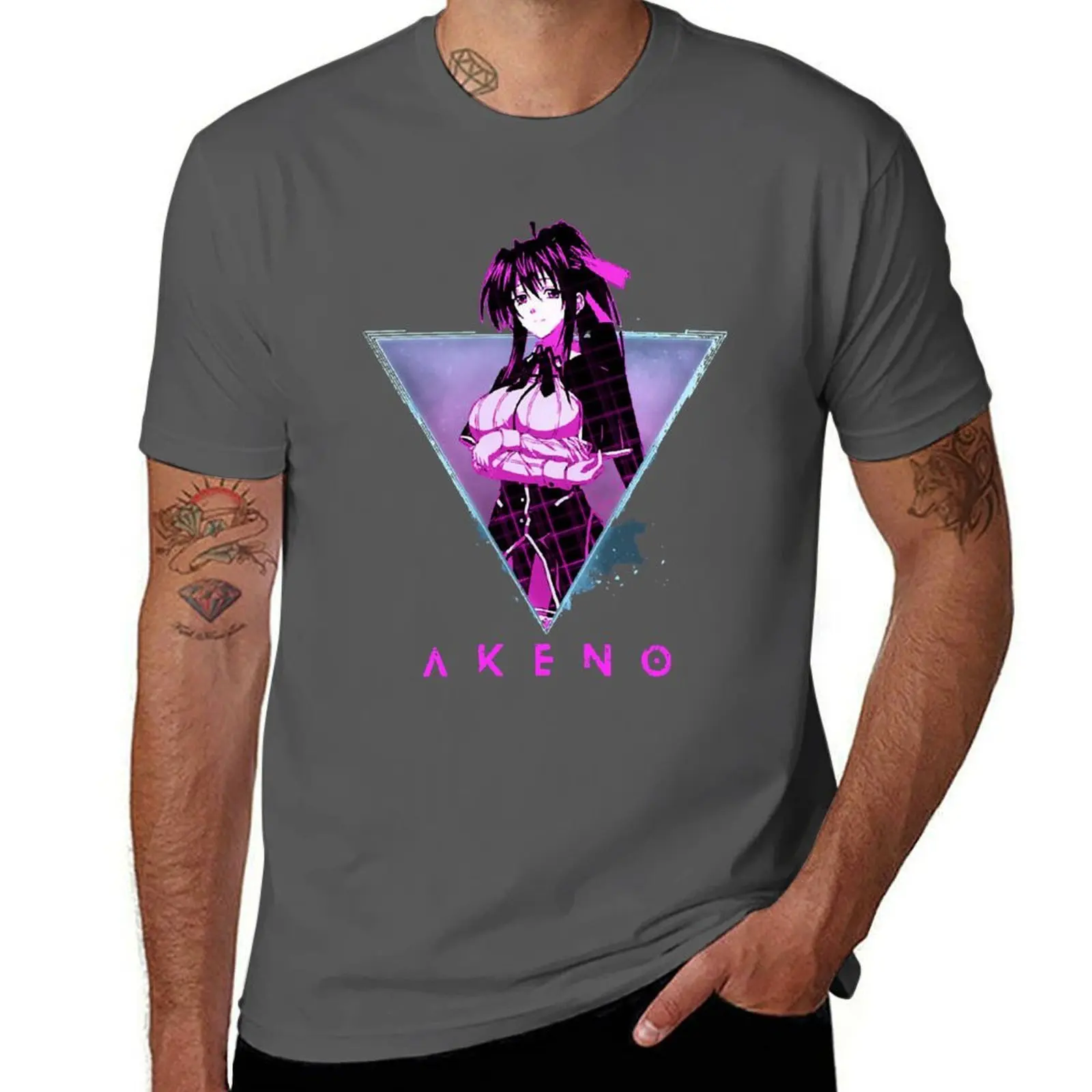 

Akeno Himejima - Highschool DxD 80s Anime T - T-Shirt T-Shirt Heavy Duty Casual Work Tee