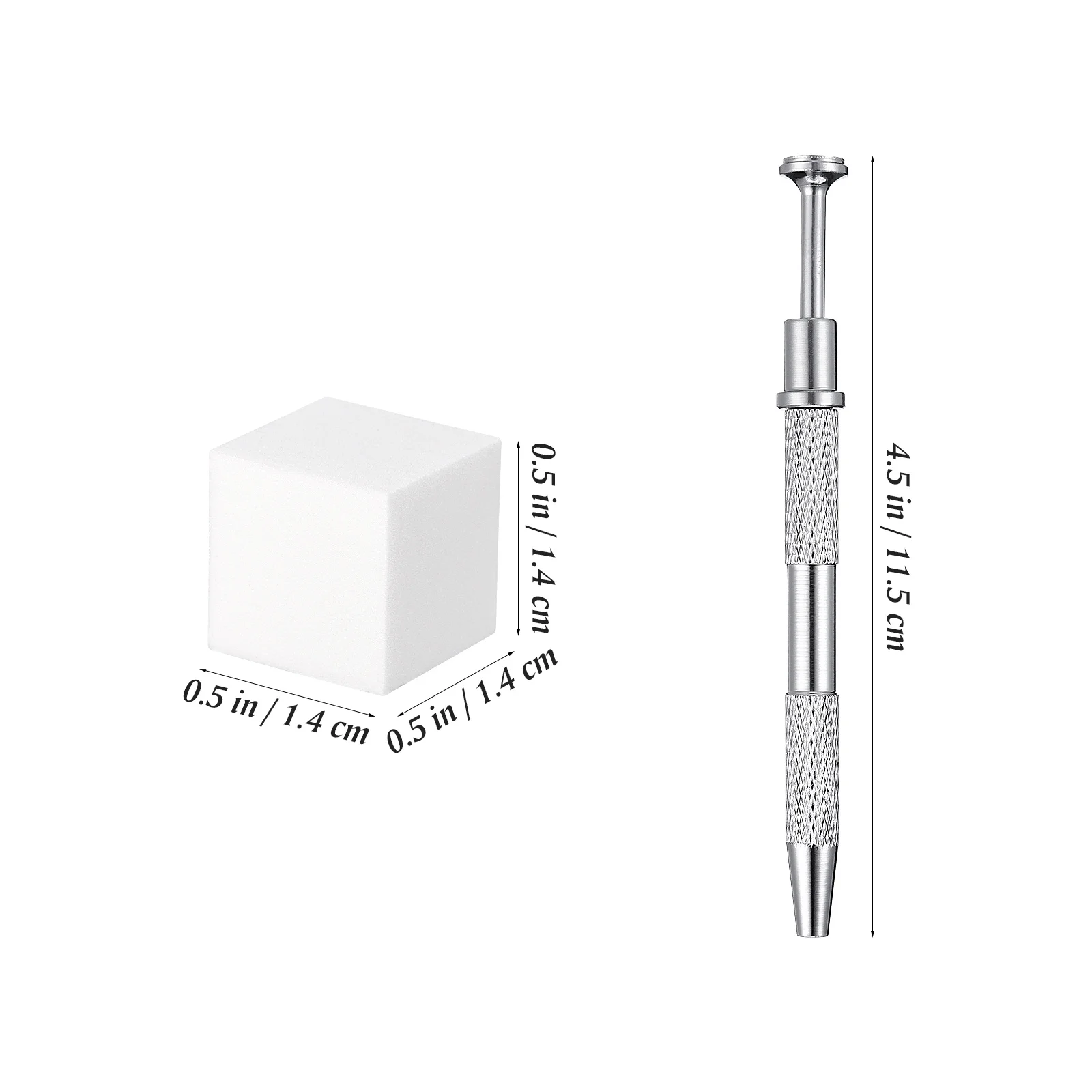 1세트 소프트 네일 스펀지 매니큐어 컬러 페이드 네일 아트 라텍스 스펀지 스테인리스 스틸 4-프롱 그랩버 툴 키트 소형