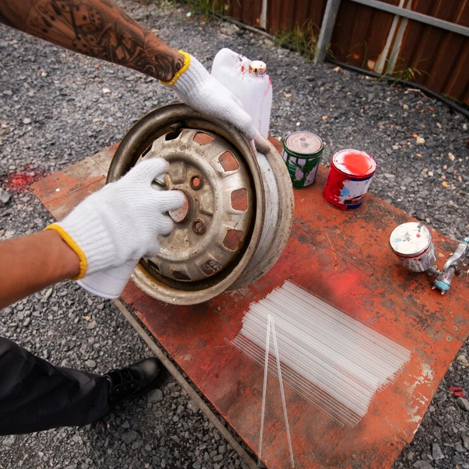 

100 шт., удлинительная насадка для удаления ржавчины, пластиковая насадка для распылителя, удлинительная трубка для распылителя для труднодоступления