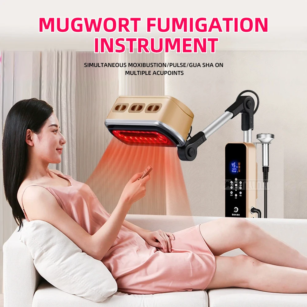 Large-Area Moxibustion Household Instrument For Uterine Cold Physiotherapy Scraping And Fumigation Instrument