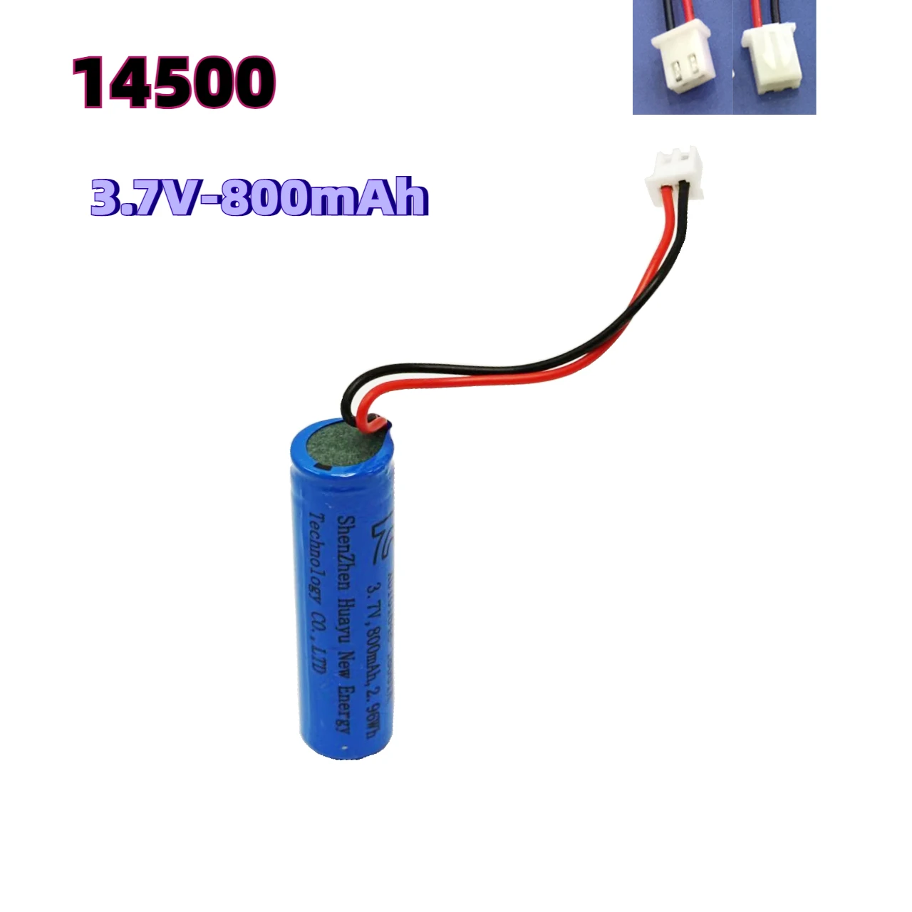 

14500 3.7V 800mAh Rechargeable Lithium Battery with Smart Protection Plate Suitable for Electric Toothbrush and Facial Cleanser