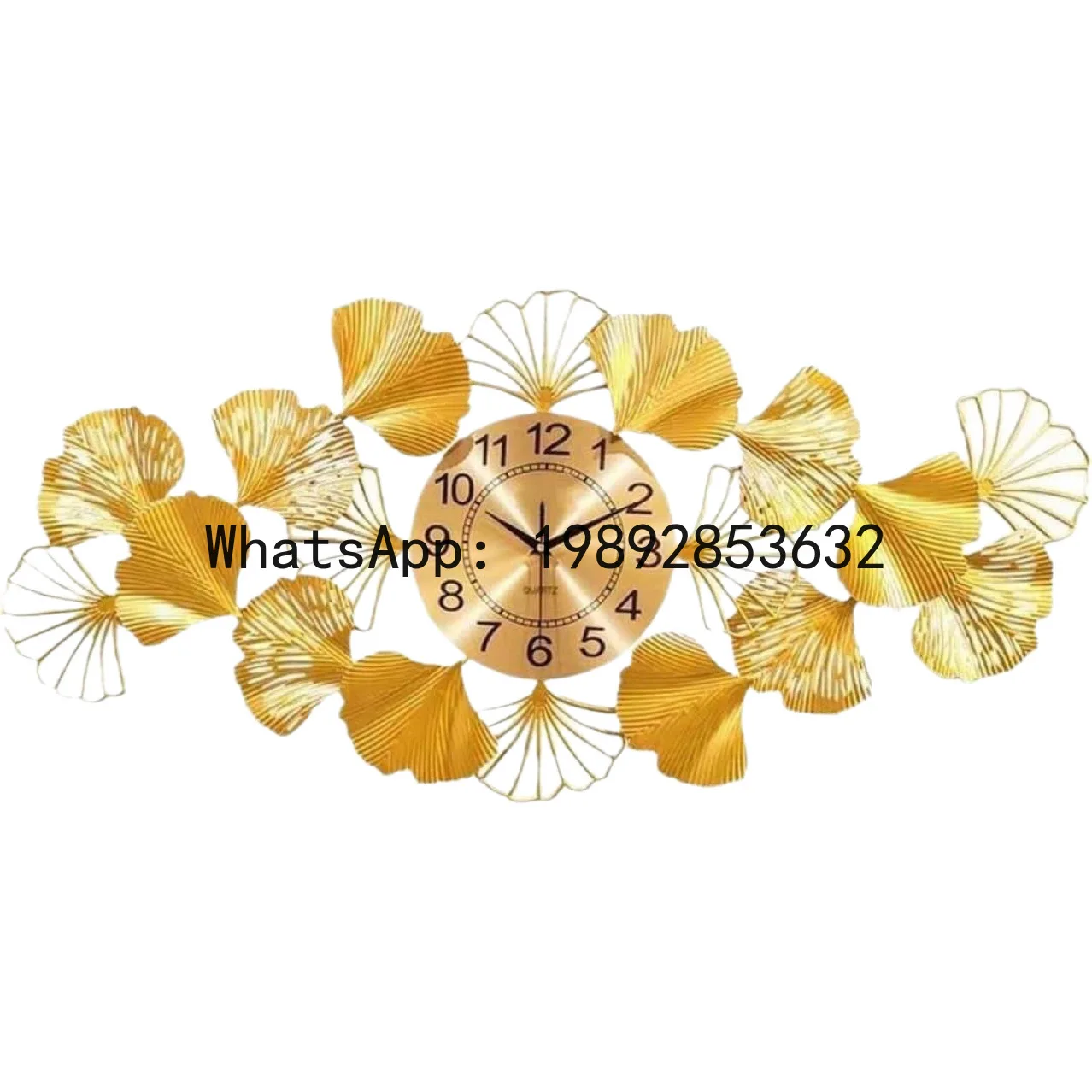 

PYJ new Chinese creative ginkgo biloba pendant decoration living room bedroom modern home background wall wall clock