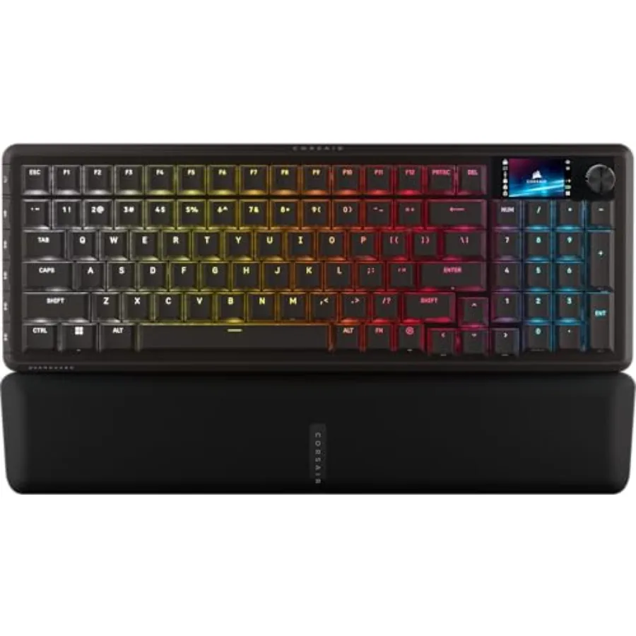 Gaming keyboard for esports and streaming PBT keycaps black hot-swappable MLX switches with 8000Hz polling and Flashtap SOCD