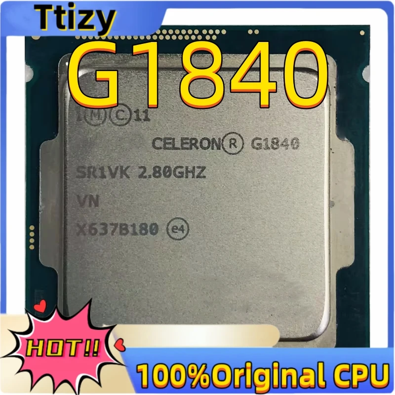 Celeron G1840 2.8 GHz Dual-Core Dual-Thread CPU 2M 53W LGA 1150