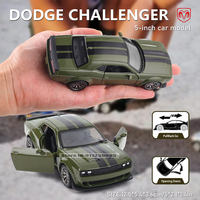 MSZ 5-inch alloy car model Dodge Challenger rebound function static model alloy die-casting car model collection gift toy