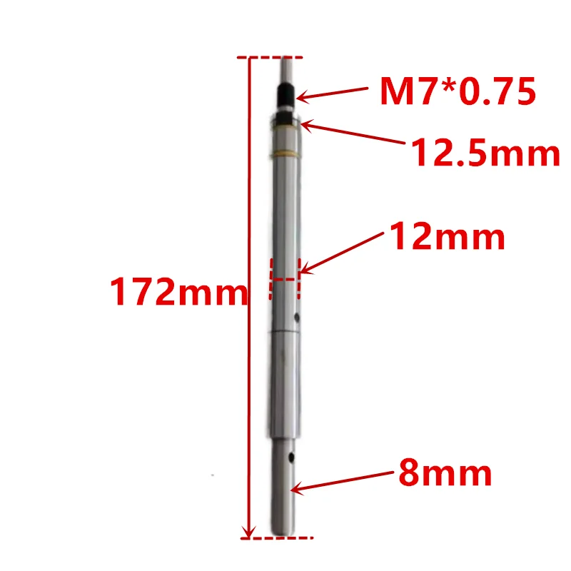 

12 Type Lathe Bar Feeder Centre Shaft Axis Middle Axle Machine Tool M7*0.75 Right Thread