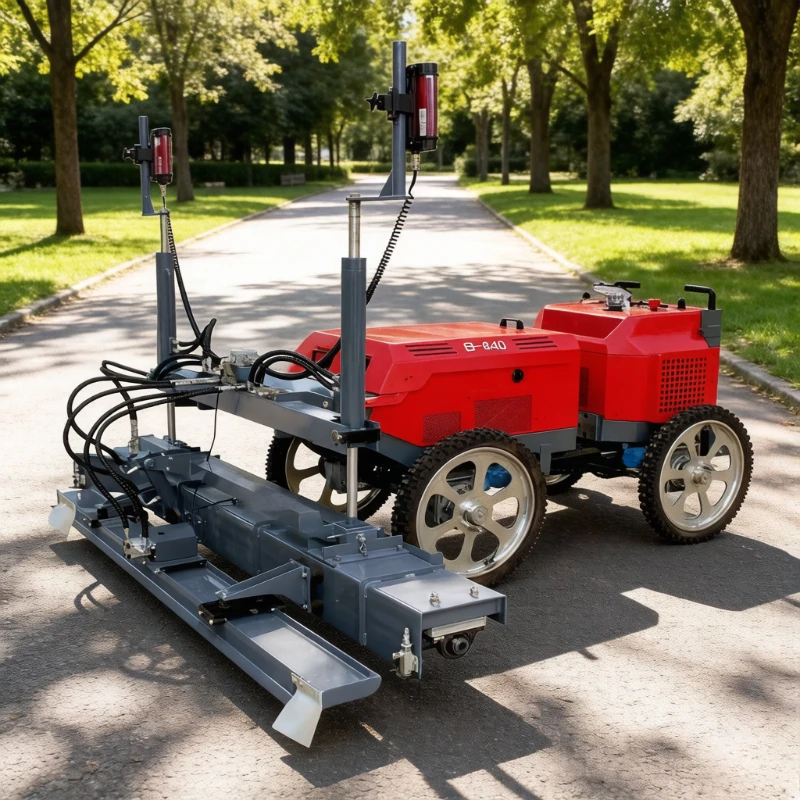 Factory Wholesale Laser Leveling Machine Vertical Walk Behind Laser Screed Road Construction Concrete Laser Screed Machine