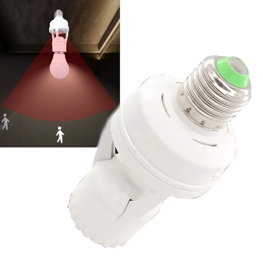 E27 PIR Motion Sensor Light Holder Detector Base Lamp Switch With Light Control Smart Bulb Socket Adapter Tools And Accessories