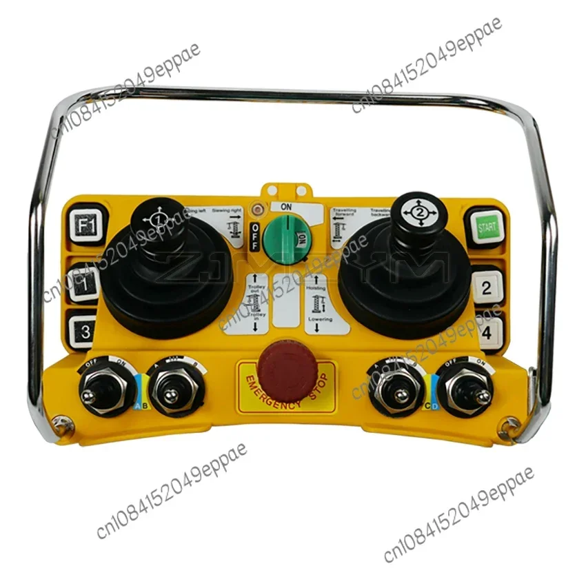 F24-60 Wireless Remote Control for Tower Crane 6 Buttons Dual Rocker Waterproof and Dustproof