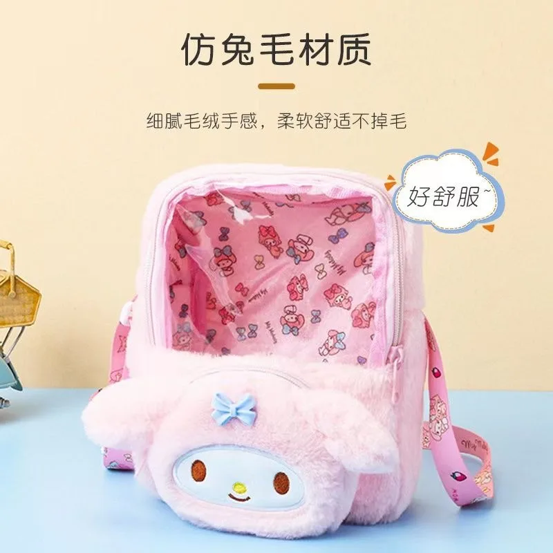 Sanrio My Melody Kuromi Lovely Doll Crossbody Shoulder Bag Cute Cartoon Fashion Cinnamoroll Handbag regali adorabili per i bambini