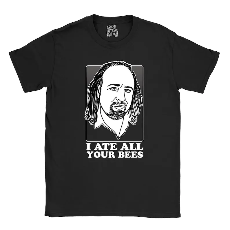 

Black Books T-Shirt Manny I Ate All Your Bees T Shirt Bill Bailey