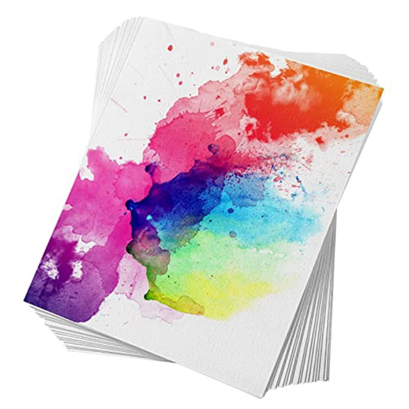 

60 Sheets Watercolor Paper,Cold Press 50% Cotton&140Lb /300Gsm Acid-Free Bulk White Paper (10.63 X 7.68 Inch)