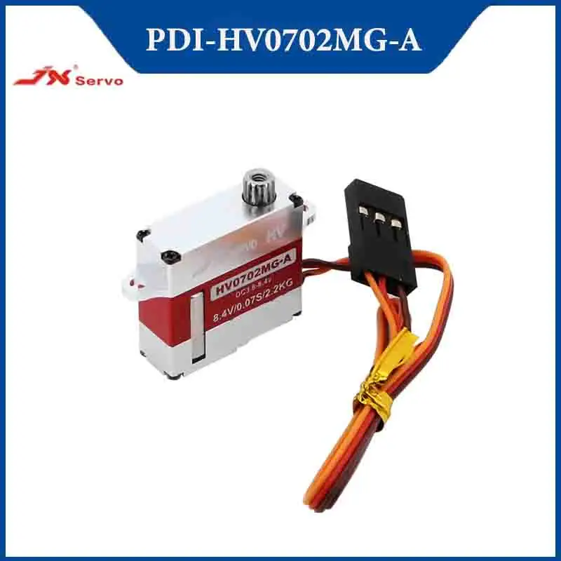 

JX PDI-HV0702MG-A 2,2 кг, 7 мм, тонкий цифровой серводвигатель с металлической шестерней, бессердечный двигатель для моделей дрона FPV с неподвижным крылом, радиоуправляемые