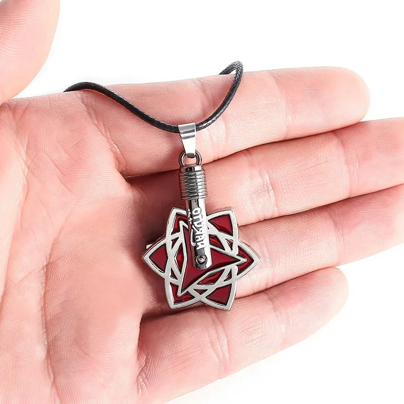 Naruto Anime Necklace Uchiha Itachi Kakashi Chain Cosplay Accessories Cartoon Decorate Jewelry Toys Children Christmas Gifts