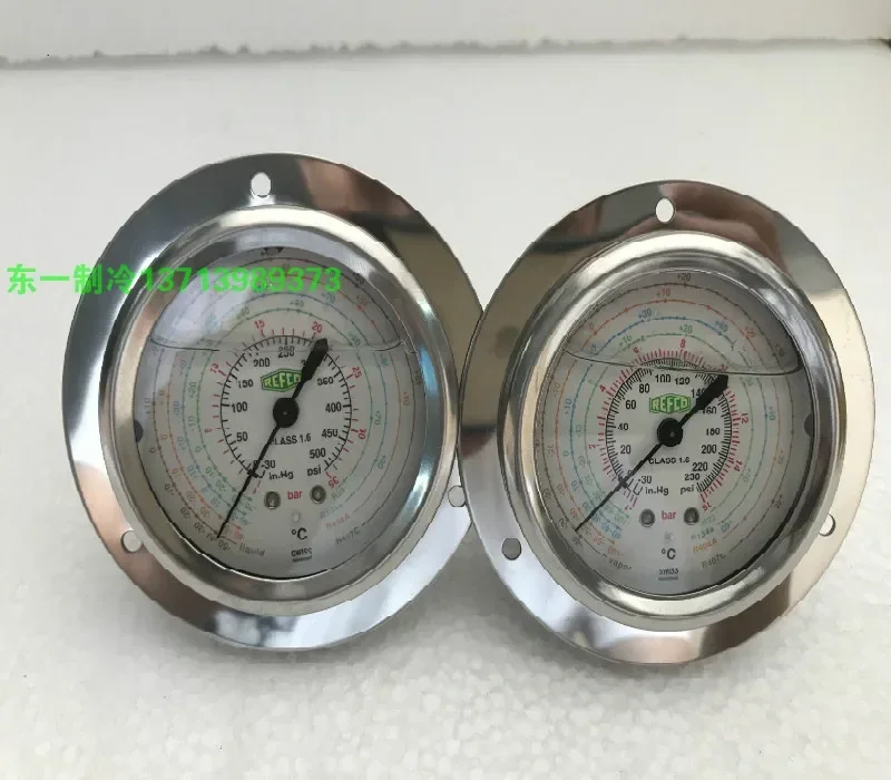 Swiss original import REFCO R22 waco pressure oil meter R134a refrigerant high Pressure pressure gauge