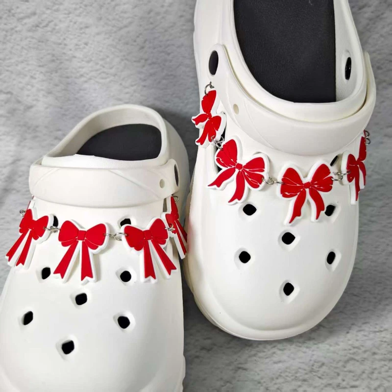

New Funny Butterfly Chain Shoe Flowers For Clogs Detachable Accessories Compatible With All Clogs Fashion Accessory Xmas Gifts